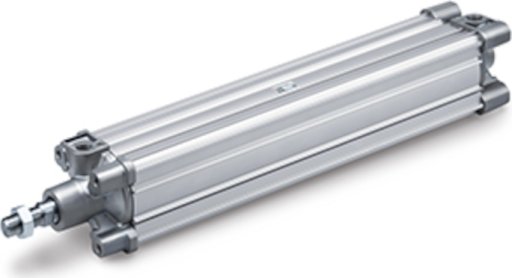 CP96S(D), Silownik ISO 15552, dwustronnego dzialania, z jedno- _dwustronnym tloczyskiem, z amortyzacja pneumatyczna